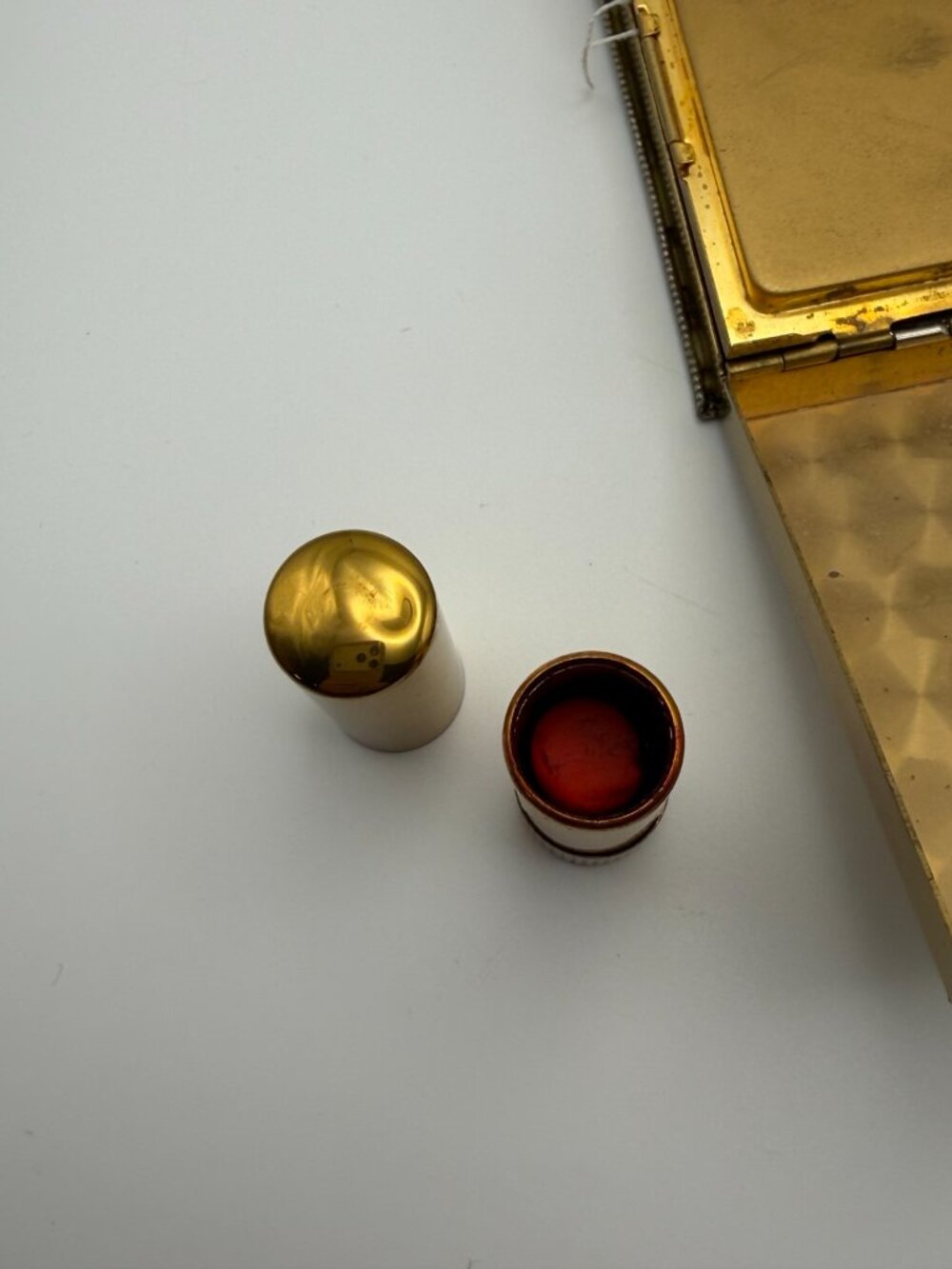 Vintage Ornate Beaded Vanity Compact Makeup Case Secret Compartment VTG 1950's - Picture 12 of 15